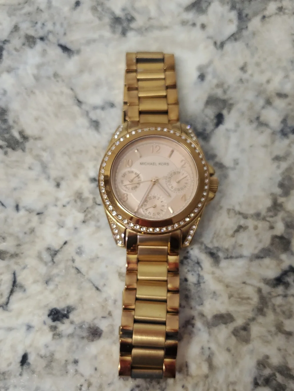 MICHAEL KORS Rose Gold Crystal-Trim Women's Watch
